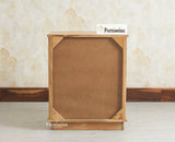 Rome Wooden Bedside Table Two and One Drawer Furniselan Natural Finish
