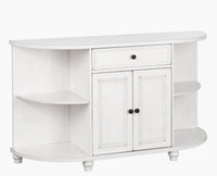 Russia Wooden Bar Cabinet Furniselan - Milky-White