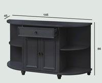 Russia Wooden Bar Cabinet Furniselan - Black