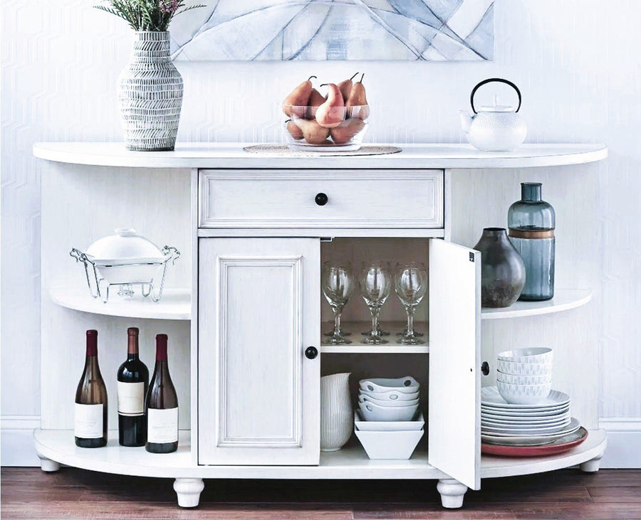 Russia Wooden Bar Cabinet Furniselan - Frosty White