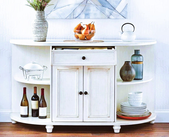 Russia Wooden Bar Cabinet Furniselan - Frosty White