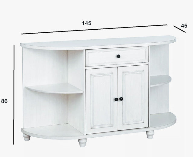 Russia Wooden Bar Cabinet Furniselan - Frosty White