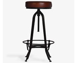 Rustic Revolve Seat - Furniselan - Brown