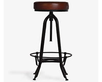 Rustic Revolve Seat - Furniselan - Brown