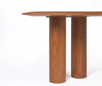 Savero Plywood 8 Seater Dining Table Honey Oak