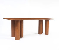 Savero Plywood 8 Seater Dining Table Honey Oak