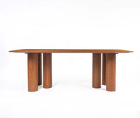 Savero Plywood 8 Seater Dining Table Honey Oak
