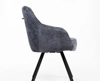 Seattle Cotton Dining Chair Furniselan Dark Grey