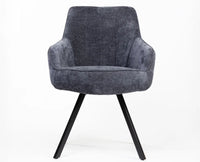 Seattle Cotton Dining Chair Furniselan Dark Grey