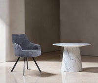 Seattle Cotton Dining Chair Furniselan Dark Grey