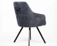 Seattle Cotton Dining Chair Furniselan Dark Grey