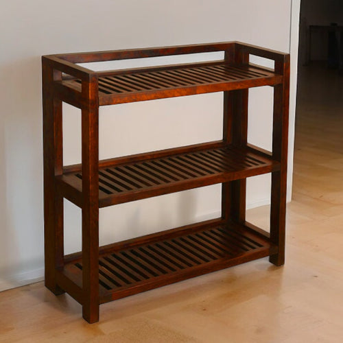 Seattle Mango Wood Shoe Rack Furniselan