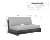 Seoul Sheesham Sofa Cum Bed Maple Finish