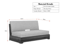 Seoul Sheesham Sofa Cum Bed Furniselan Beige