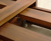 Seoul Sheesham Sofa Cum Bed Teak Finish