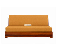 Seoul Sheesham Sofa Cum Bed Furniselan Camel Brown