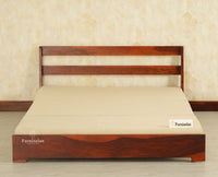 Seoul Sheesham Sofa Cum Bed Maple Finish