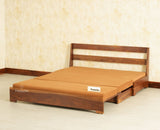 Seoul Sheesham Sofa Cum Bed Teak Finish
