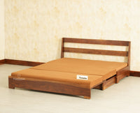 Seoul Sheesham Sofa Cum Bed Teak Finish