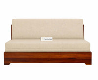 Seoul Sheesham Sofa Cum Bed Furniselan Beige