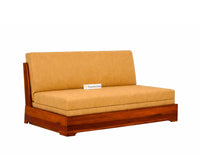 Seoul Sheesham Sofa Cum Bed Furniselan Camel Brown