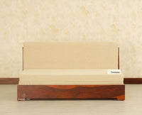 Seoul Sheesham Sofa Cum Bed Maple Finish