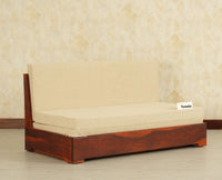 Seoul Sheesham Sofa Cum Bed Maple Finish