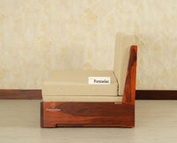 Seoul Sheesham Sofa Cum Bed Maple Finish