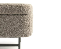 Sequoia Polyester Storage Bench with Steel Leg Furniselan grey