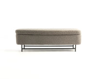 Sequoia Polyester Storage Bench with Steel Leg Furniselan grey