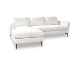 Shoreditch 3 Seater Left Hand Side Facing Sofa Furniselan White