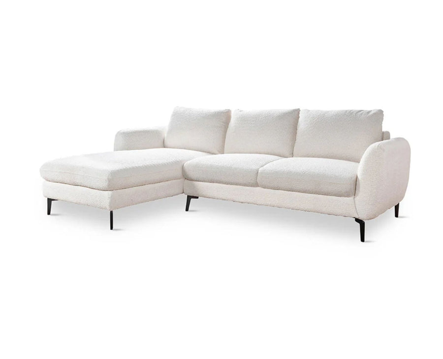 Shoreditch 3 Seater Left Hand Side Facing Sofa Furniselan White