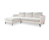 Shoreditch 3 Seater Left Hand Side Facing Sofa Furniselan White