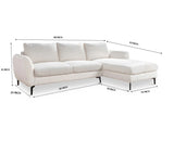 Shoreditch 3 Seater Right Hand Side Facing Sofa Furniselan White