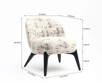 Sienna Slouch Lounge Chair - Dining Chair - Furniselan-White