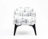 Sienna Slouch Lounge Chair - Dining Chair - Furniselan-White