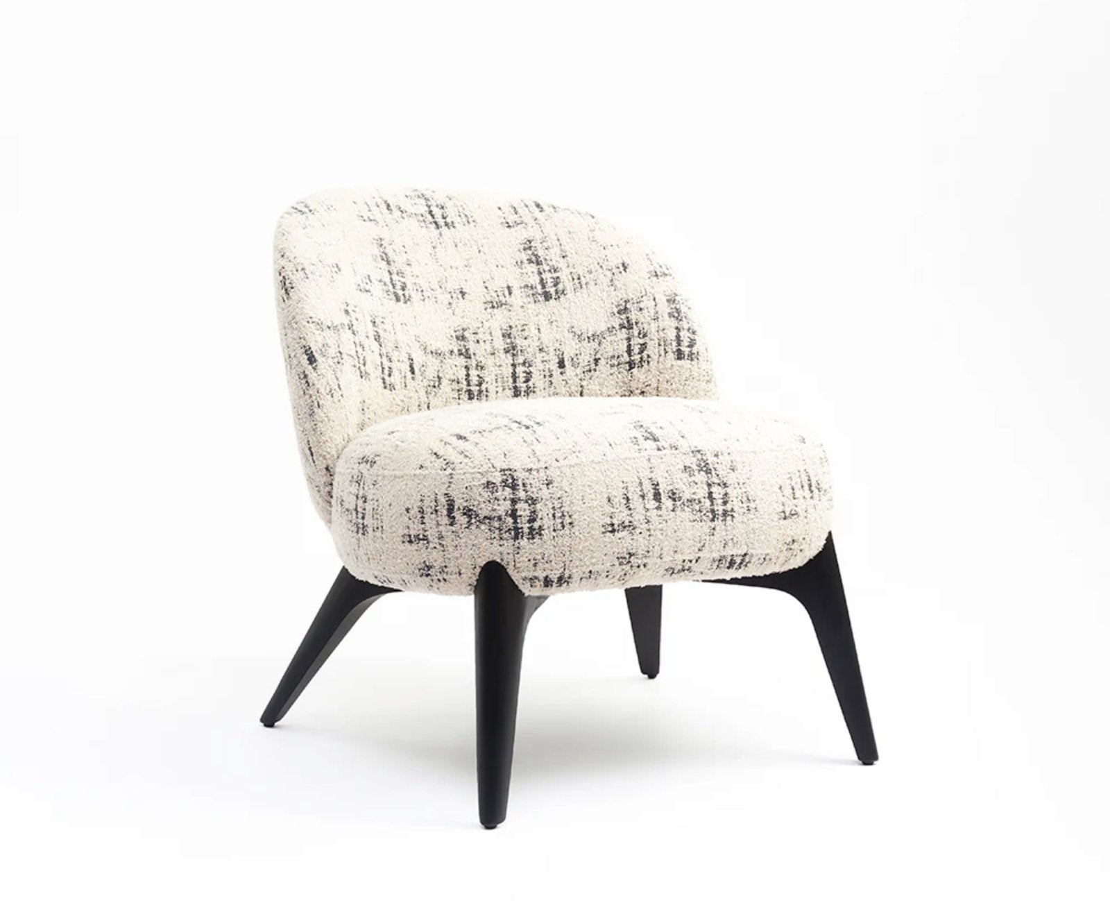 Sienna Slouch Lounge Chair - Dining Chair - Furniselan-White