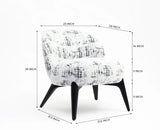 Sienna Slouch Lounge Chair - Dining Chair - Furniselan-White