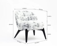 Sienna Slouch Lounge Chair - Dining Chair - Furniselan-White