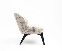Sienna Slouch Lounge Chair - Dining Chair - Furniselan-White