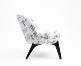 Sienna Slouch Lounge Chair - Dining Chair - Furniselan-White