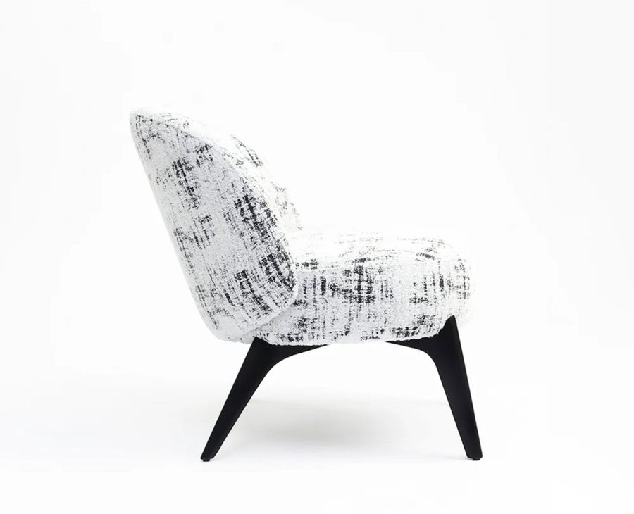 Sienna Slouch Lounge Chair - Dining Chair - Furniselan-White
