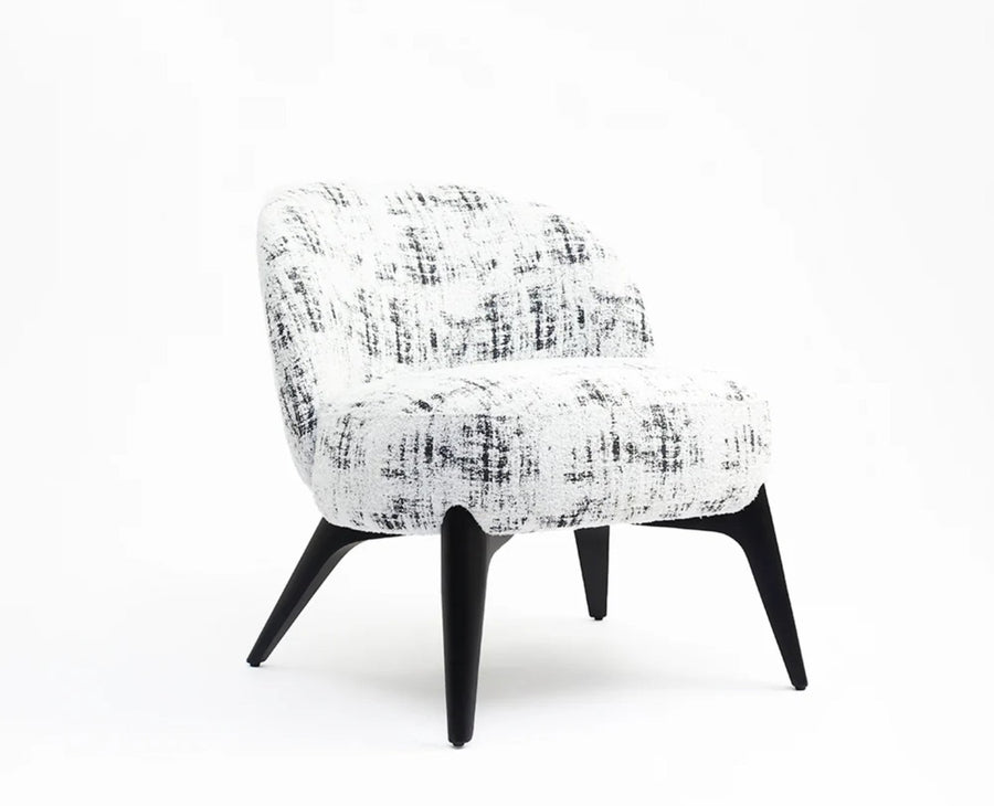 Sienna Slouch Lounge Chair - Dining Chair - Furniselan-White