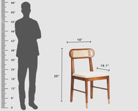 Boston Loop Solid Wood Round Four Seater Dining Set Furniselan Brown Finish