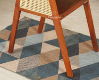 SmartFit Compact Solid Wood Rattan Cane Dining Set Two Seater - Dining Set - Furniselan Brown Finish 