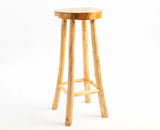 Soho Wooden Bar Stool Furniselan Light Brown