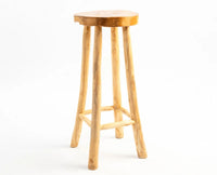 Soho Wooden Bar Stool Furniselan Light Brown