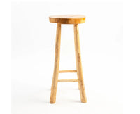 Soho Wooden Bar Stool Furniselan Light Brown