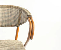 Soleil Curved Outdoor Bar Chair - Outdoor chair - Furniselan - Dark-Walnut
