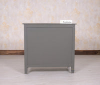 Spain Solid Mango Wood Sideboard Cabinet - Two Doors - Sideboard - Furniselan - Slate-Grey